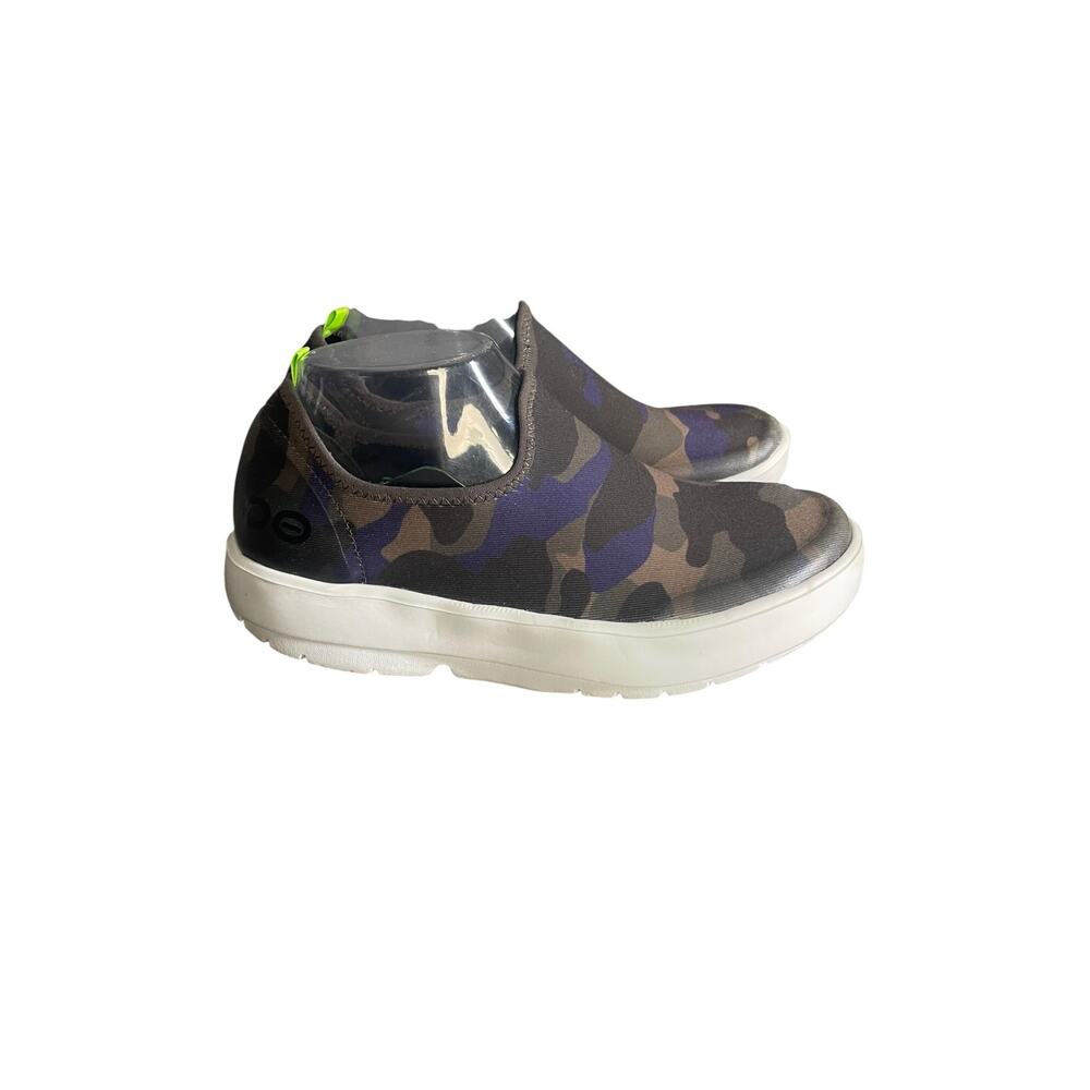 Oofos Women’s OOmg Eezee Limited Camo Pattern Recovery Slip On Shoes Size-8.5